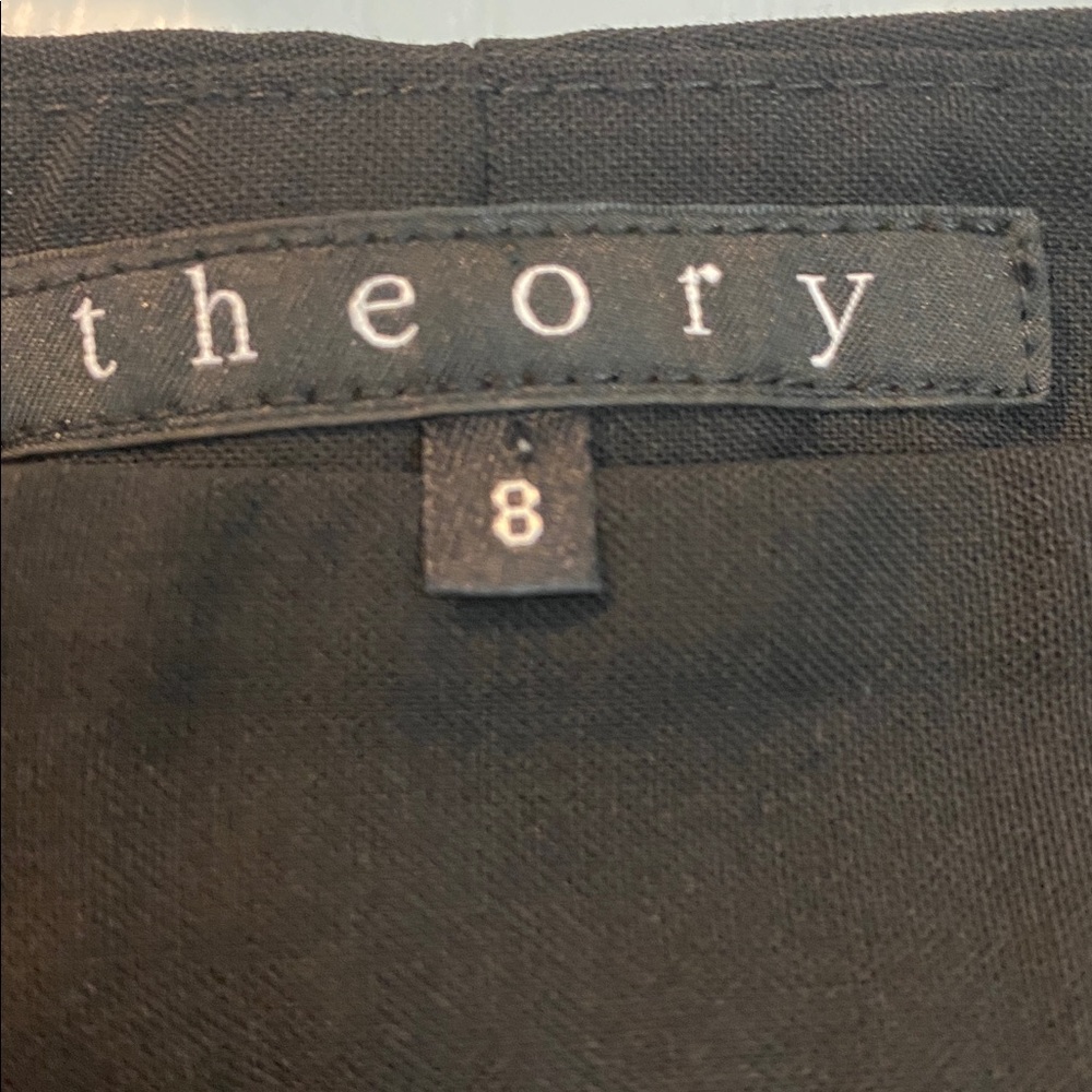 Theory Straight Leg Mid Rise Wool Blend Dress Pants - Picture 3 of 7